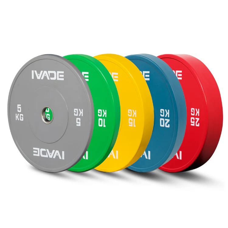 แผ่นน้ำหนัก 5-25 กิโล x 2 แผ่น COLOR BUMPER (รูขนาด 2 นิ้ว) รุ่น MD