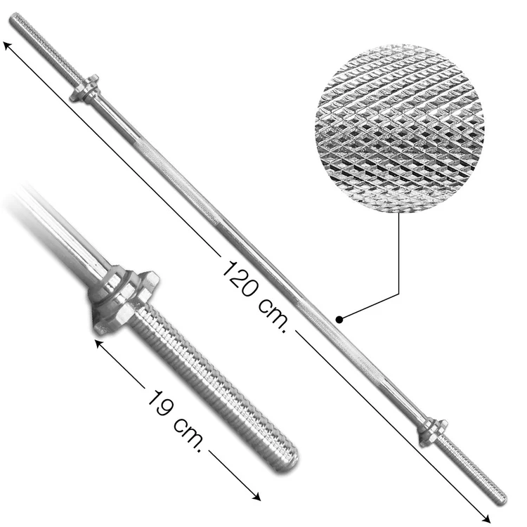 IRONTEC บาร์เบล 120CM (แกน 1 นิ้ว) นวัตกรรมอุปกรณ์เพื่อการเสริมสร้างสุขภาพในครัวเรือน - Image 4