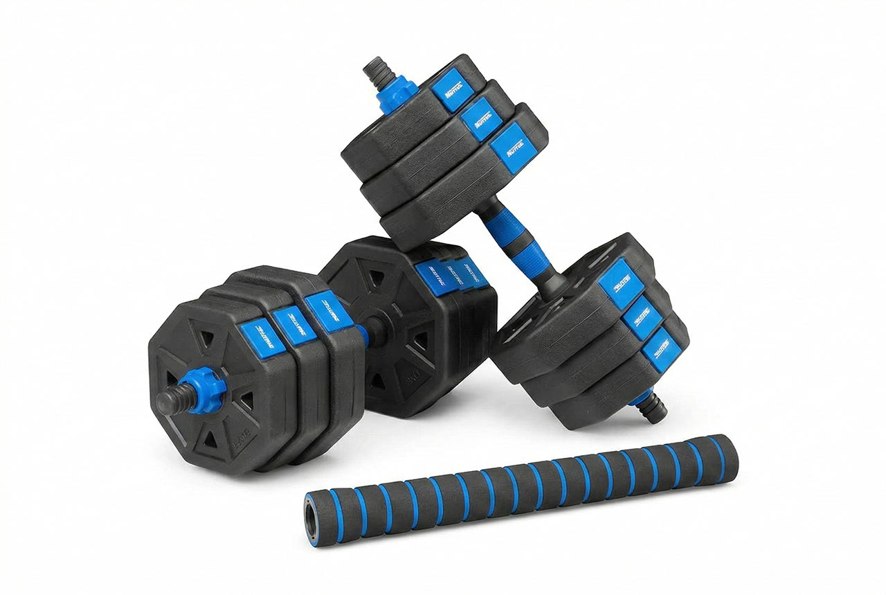 IRONTEC ดัมเบล & บาร์เบล 2-IN-1 ขนาด 20KG รุ่น ABS สีดำ